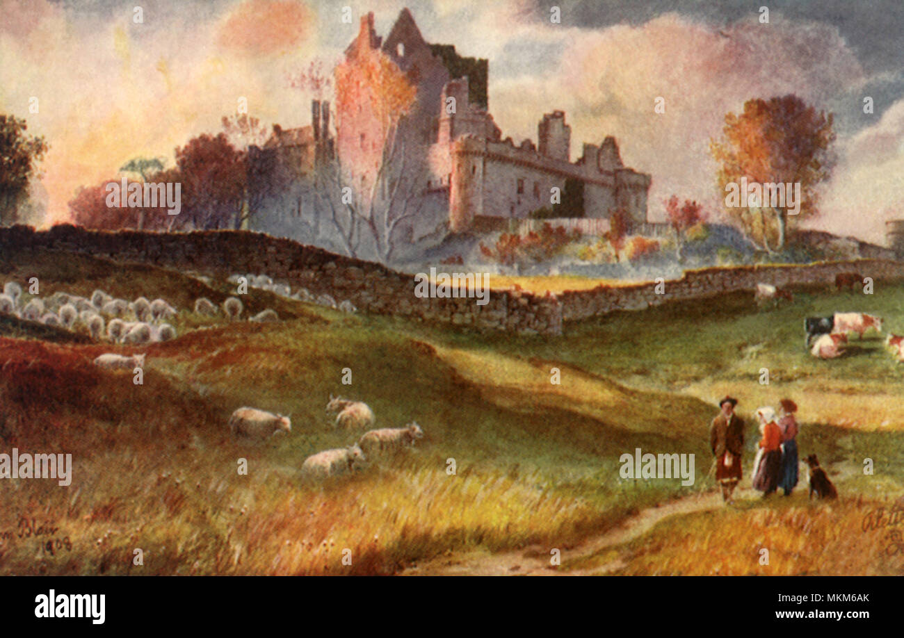 Craigmillar Castle Stock Photo