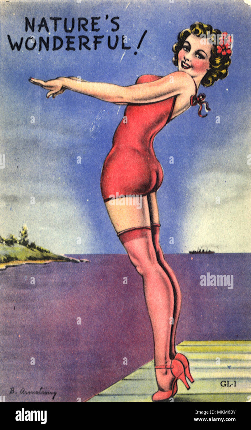 Pin up girl vintage hi-res stock photography and images - Alamy