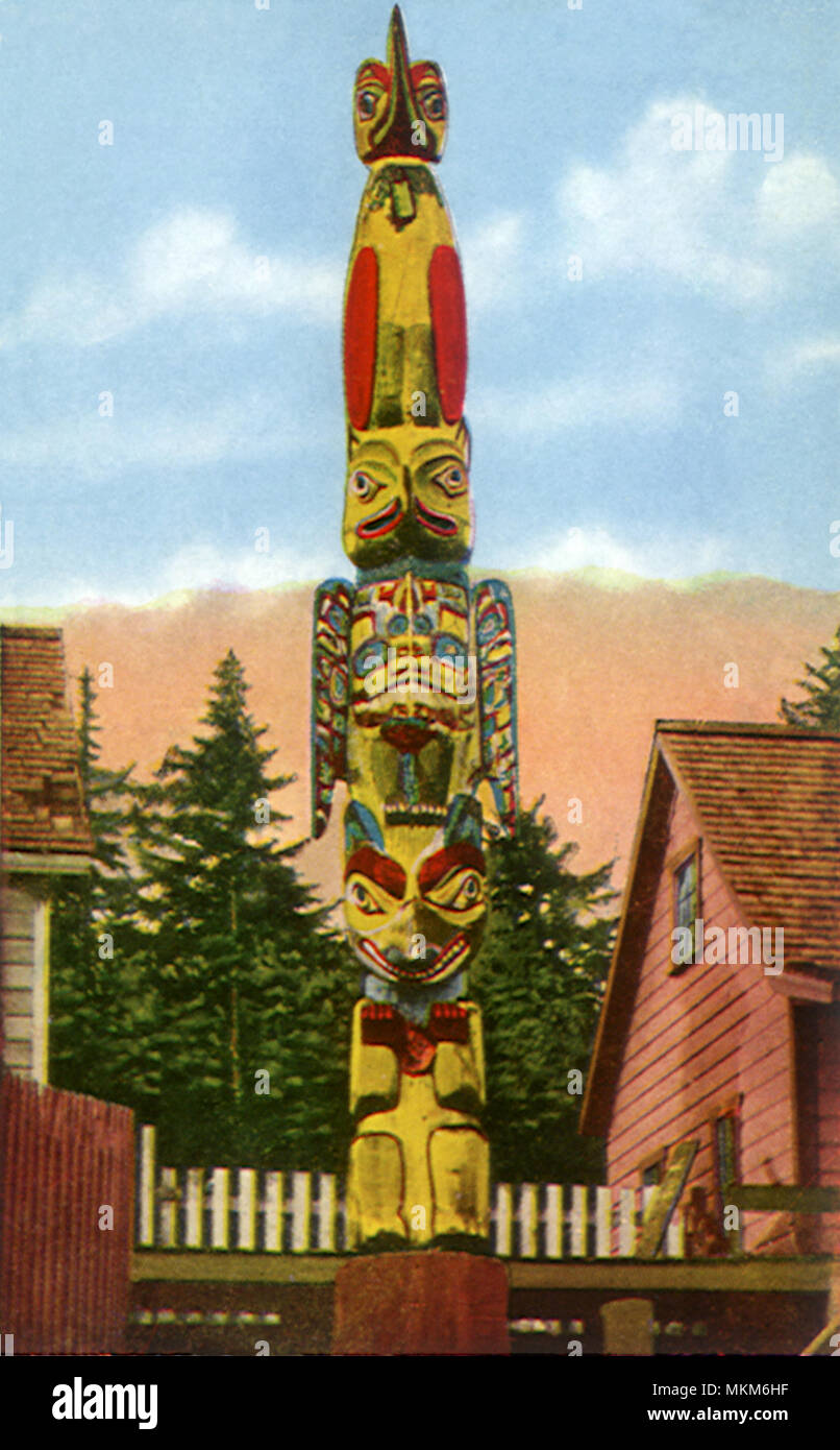Alaskan Totem Pole Stock Photo - Alamy