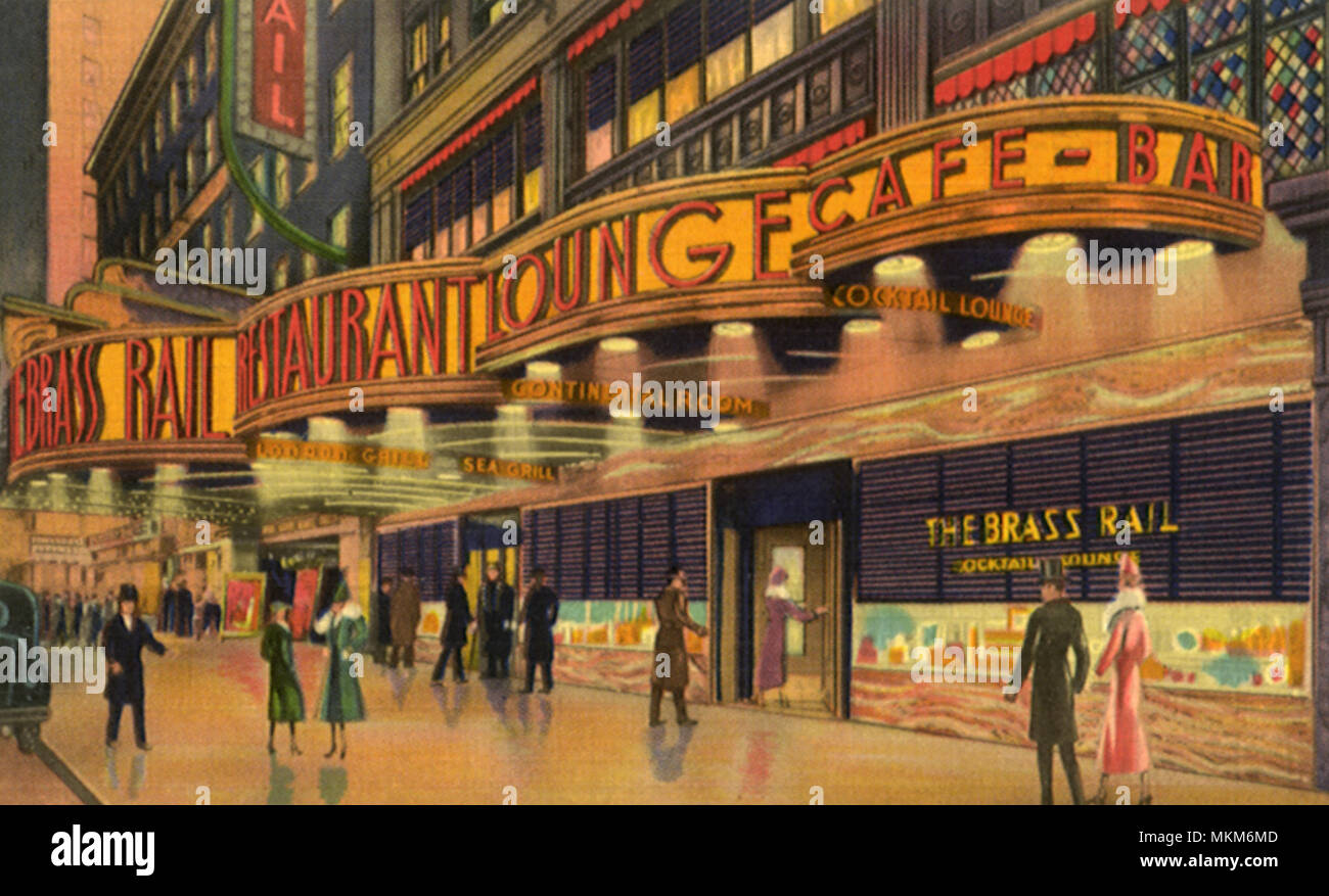 Brass Rail Restaurant. New York City Stock Photo Alamy
