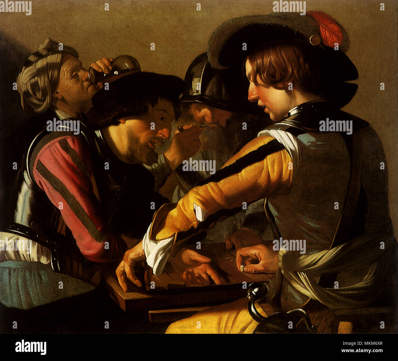 The Backgammon Players Stock Photo Alamy