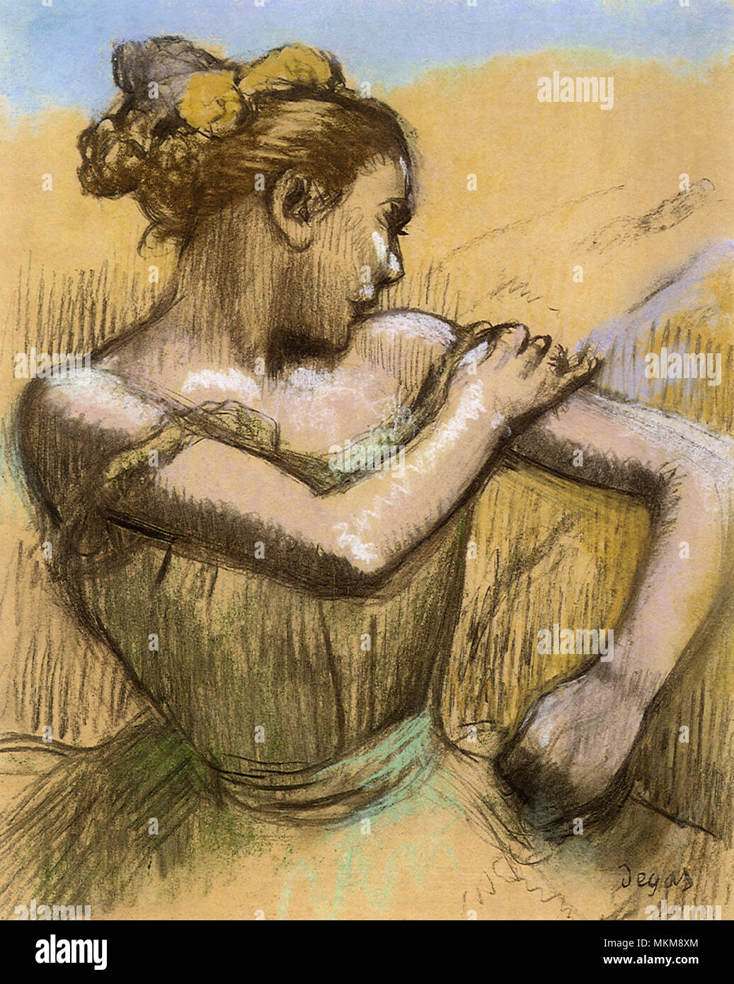 Degas - Danseuses aux bras levés, Circa 1885 - Free Stock Illustrations