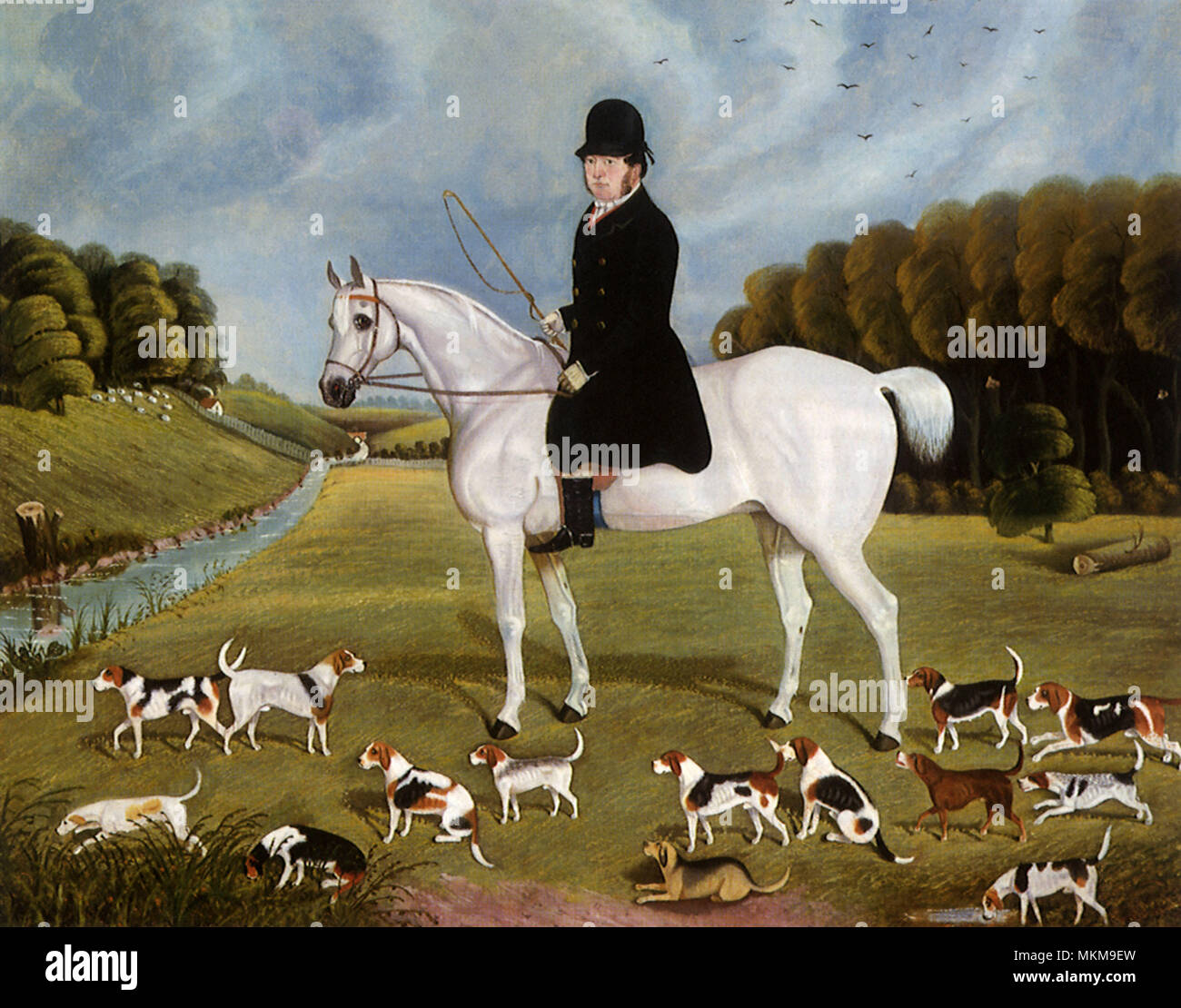 Hunstman and Hounds Stock Photo