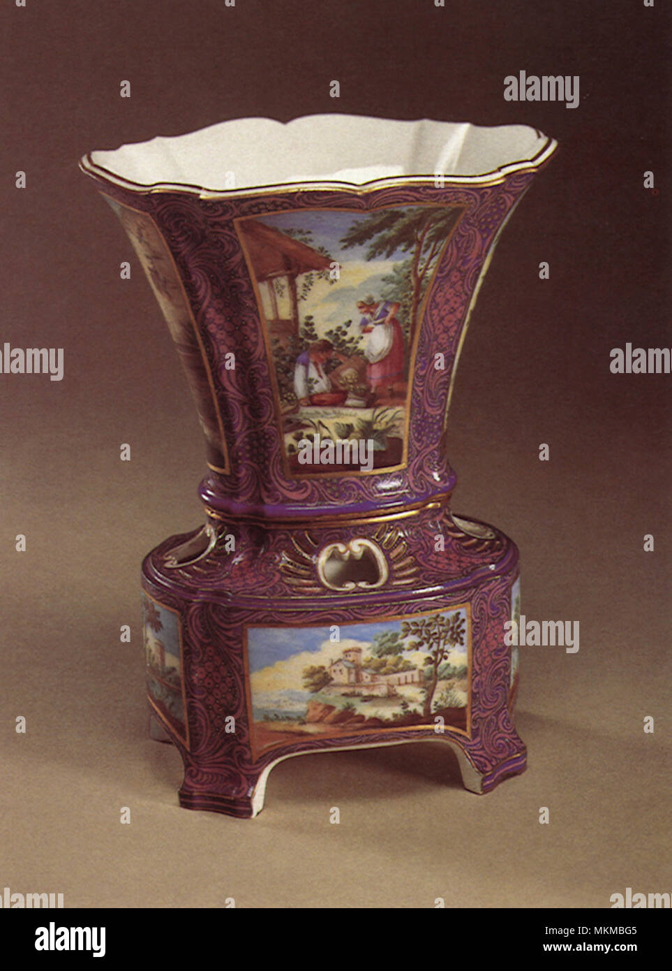 French Flower Pot Stock Photo Alamy