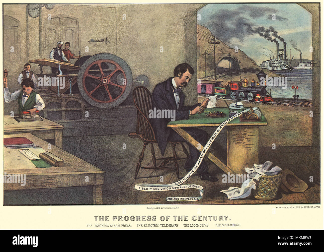 Nineteenth Century Inventions Stock Photo