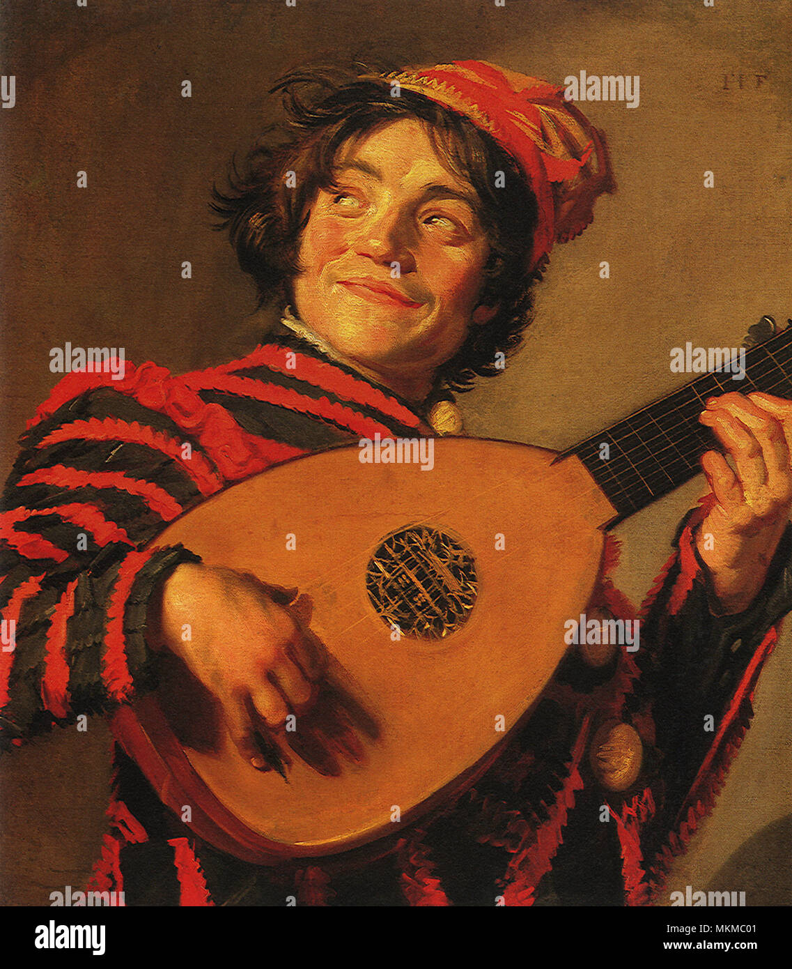 Jester with a Lute Stock Photo Alamy