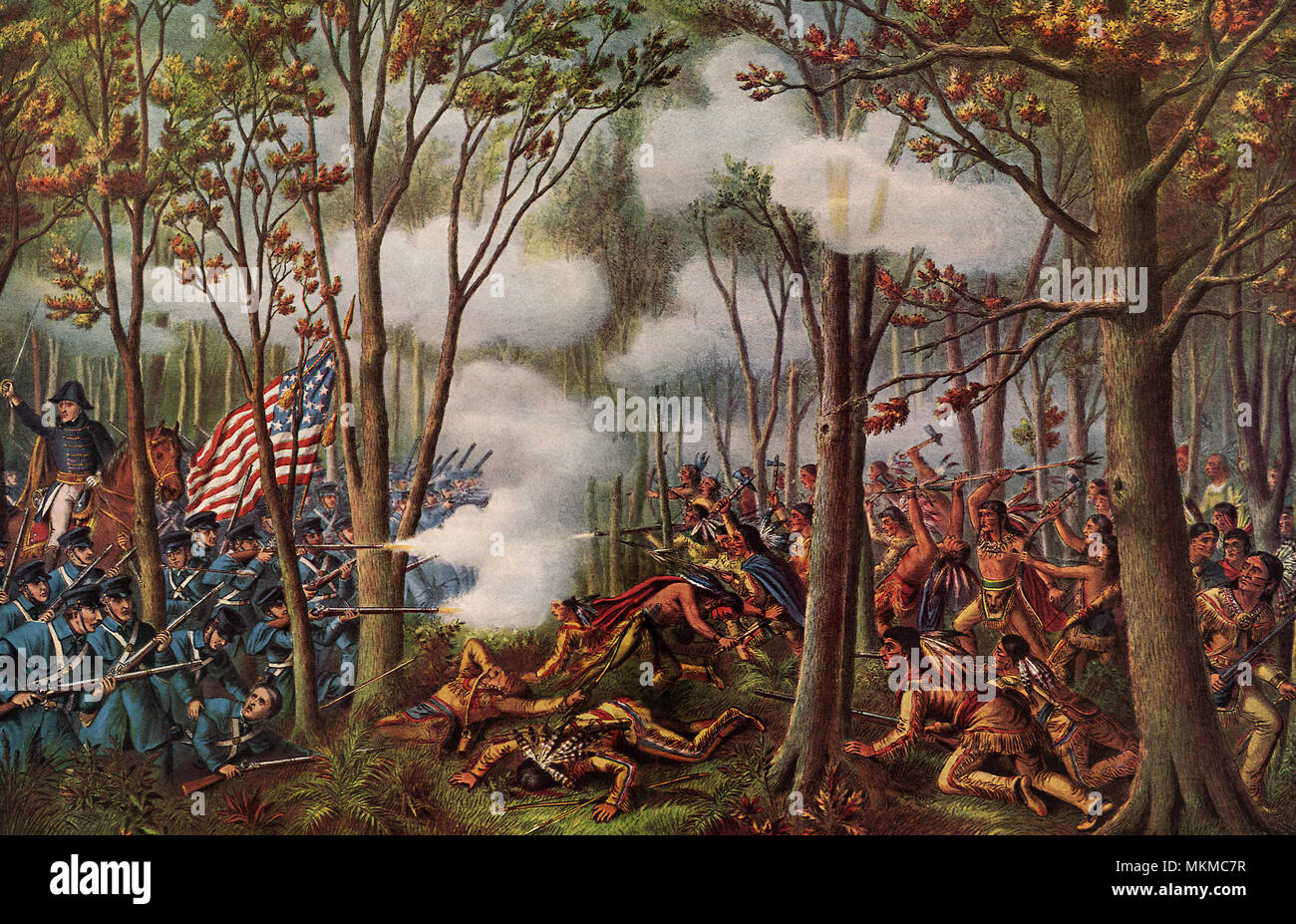 Battle of Tippecanoe 1811 Stock Photo