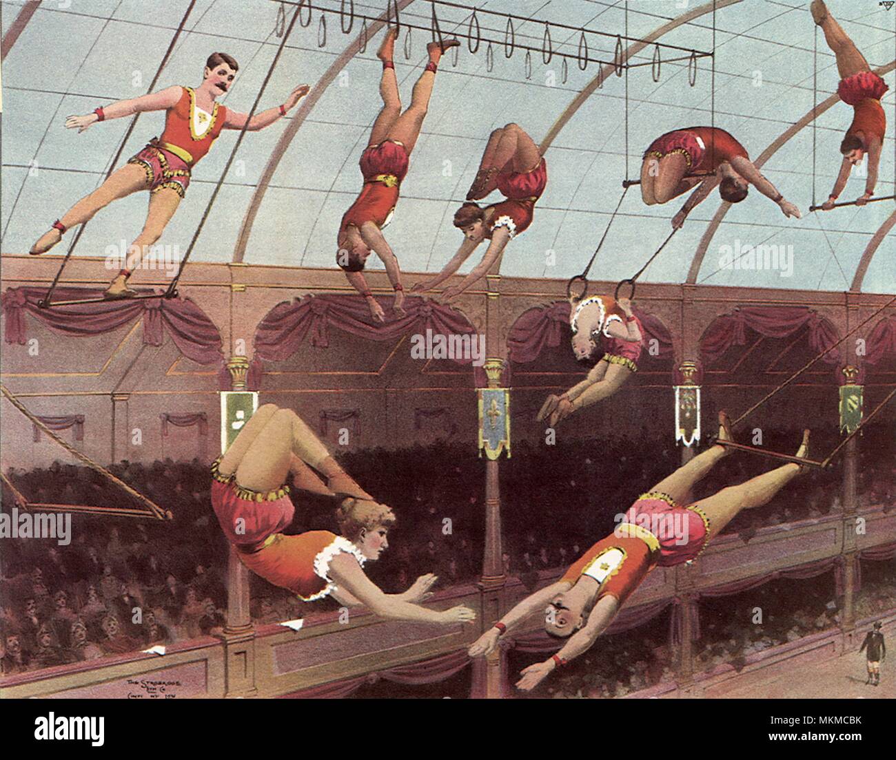 Vintage circus acrobats hires stock photography and images Alamy
