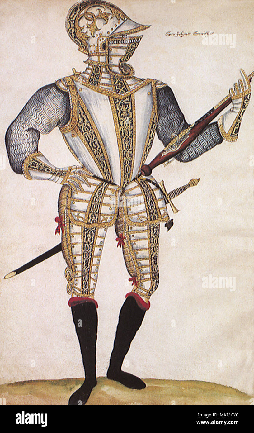 The Armour of Sir John Smythe 1590 Stock Photo