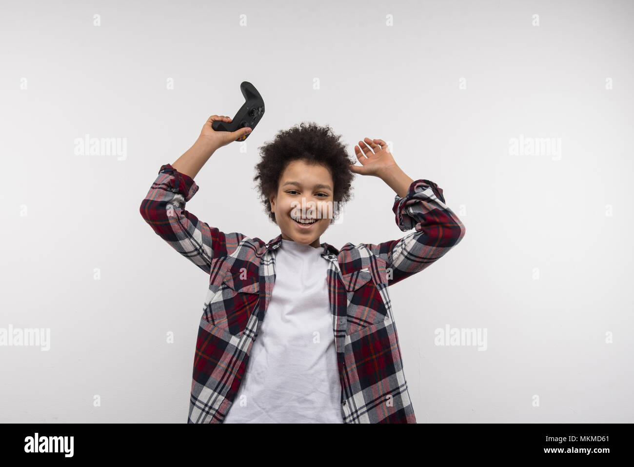 Preteen boy happy face hi-res stock photography and images - Alamy