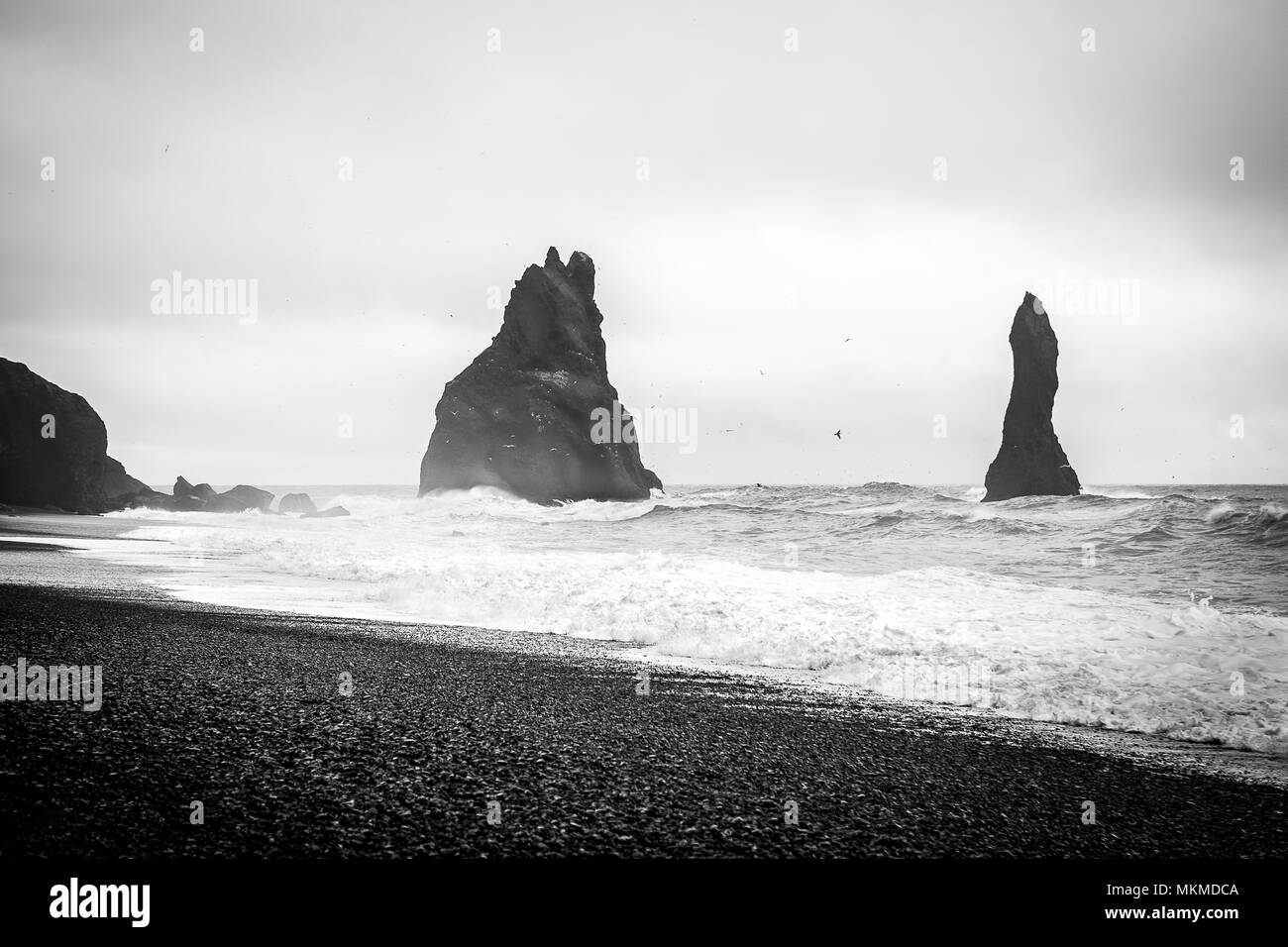 iceland travel (glacier, northern lights, snow, ice, iceberg) Stock Photo