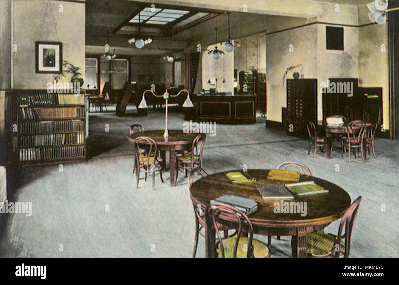 Public Library Interior. Lansing Stock Photo Alamy