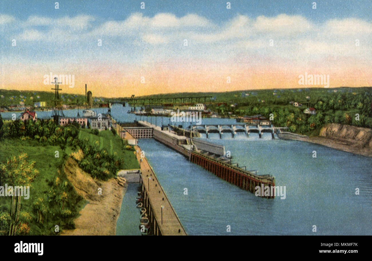 Canal Locks. Seattle. Stock Photo