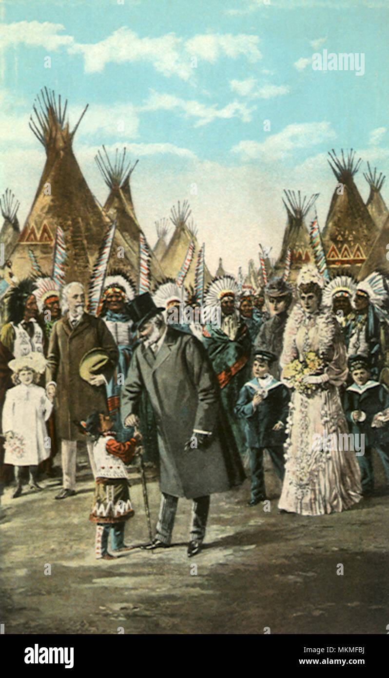 King Edward Visits Buffalo Bill's Wild West Show Stock Photo