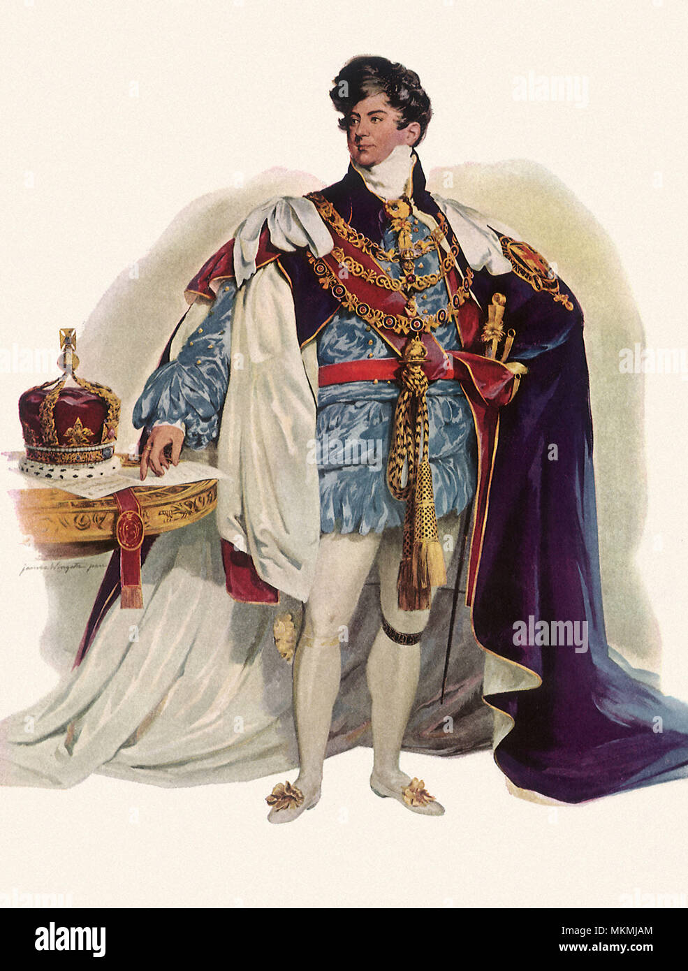 King and Crown Stock Photo