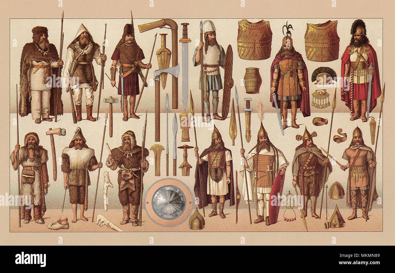 Barbarian Warriors Stock Photo