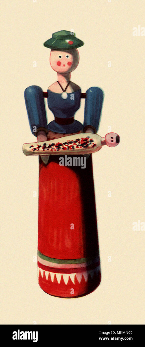 Rocking Doll in Hat Stock Photo - Alamy