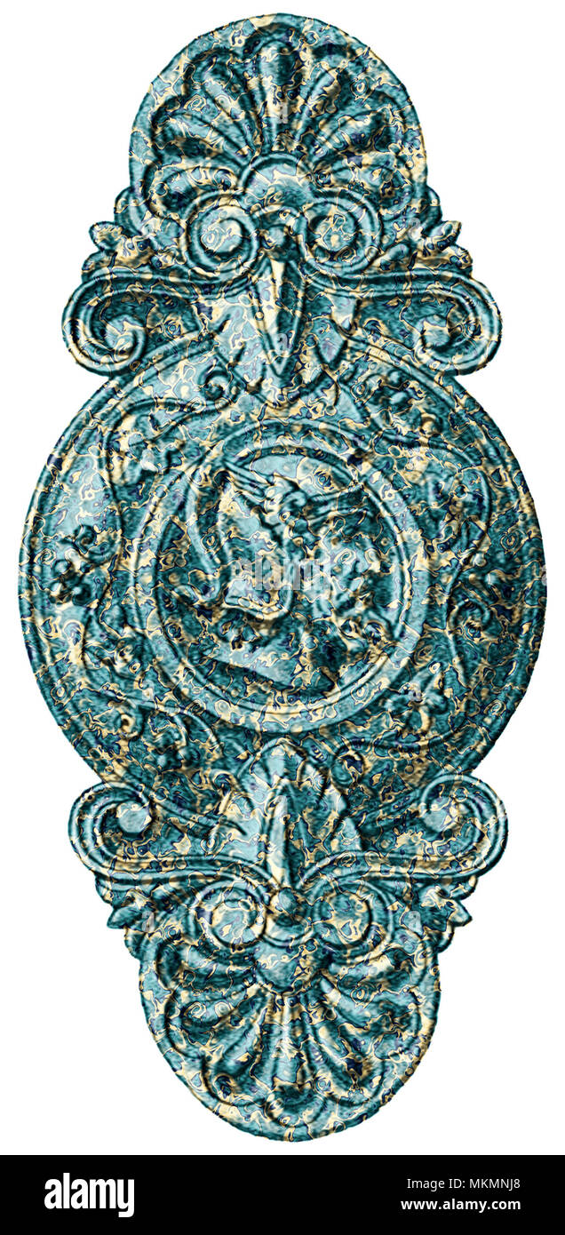 Greek Warrior Ornament Stock Photo