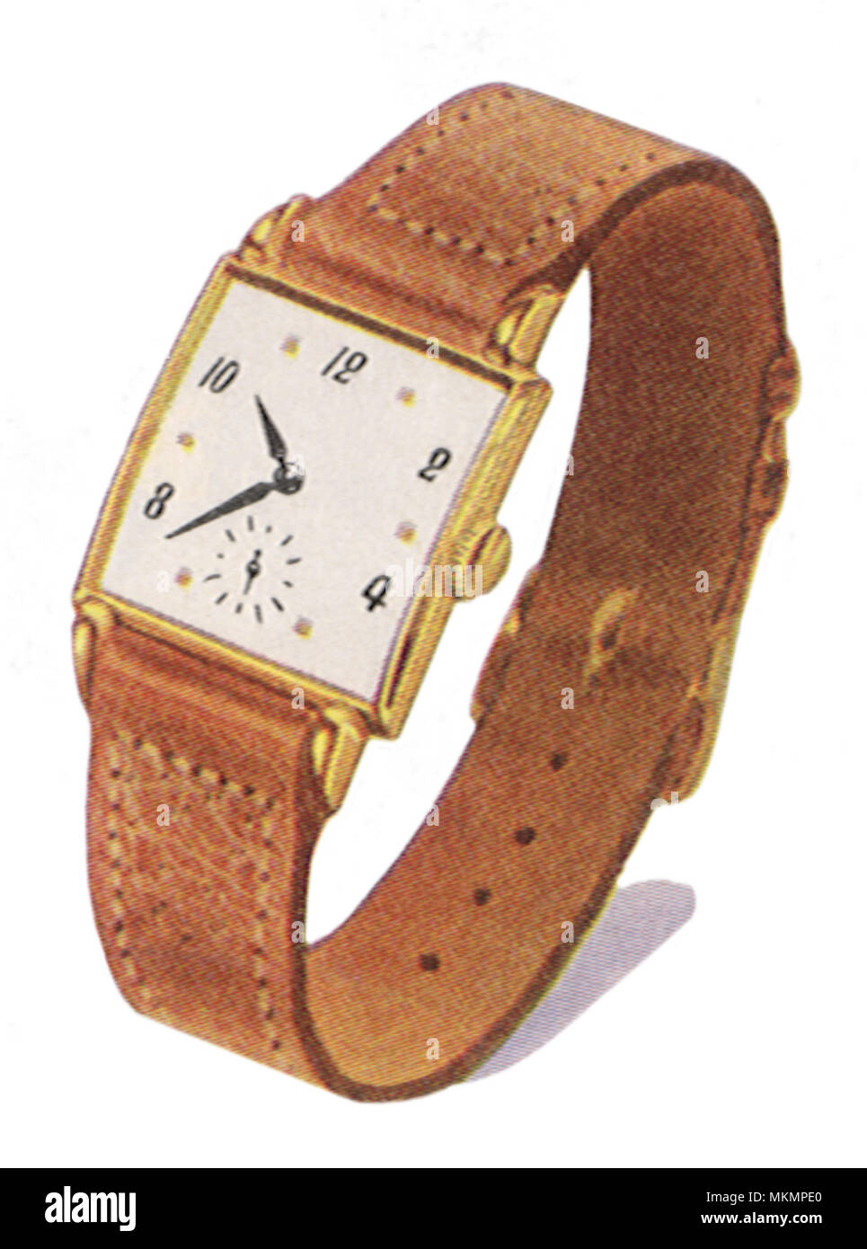 Thin Gold Watch Stock Photo