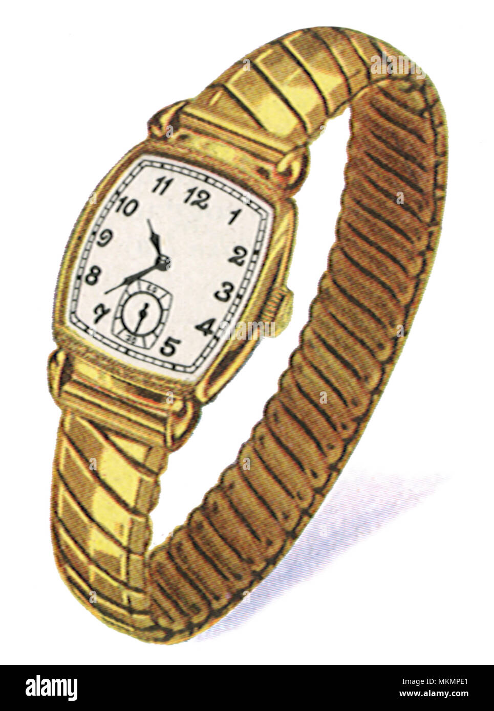 Man's Gold Watch Stock Photo