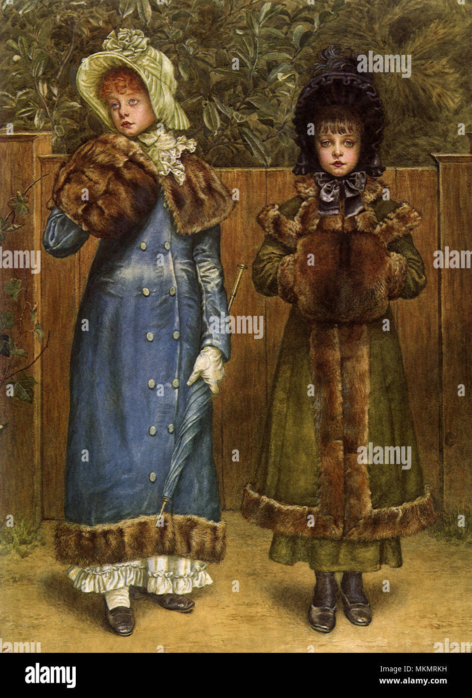 Victorian Girls Stock Photo