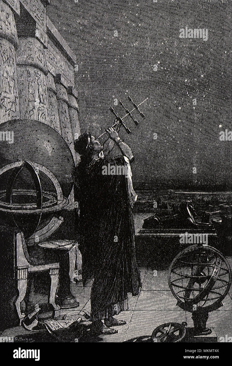 Ancient Astronomer Stock Photo