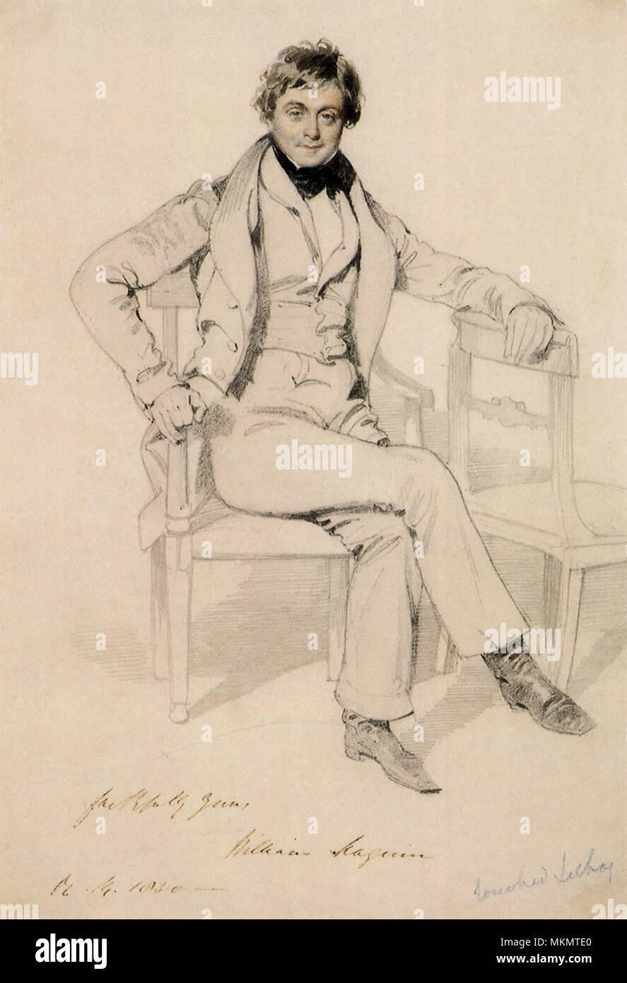 Maginn Portrait 1830 Stock Photo