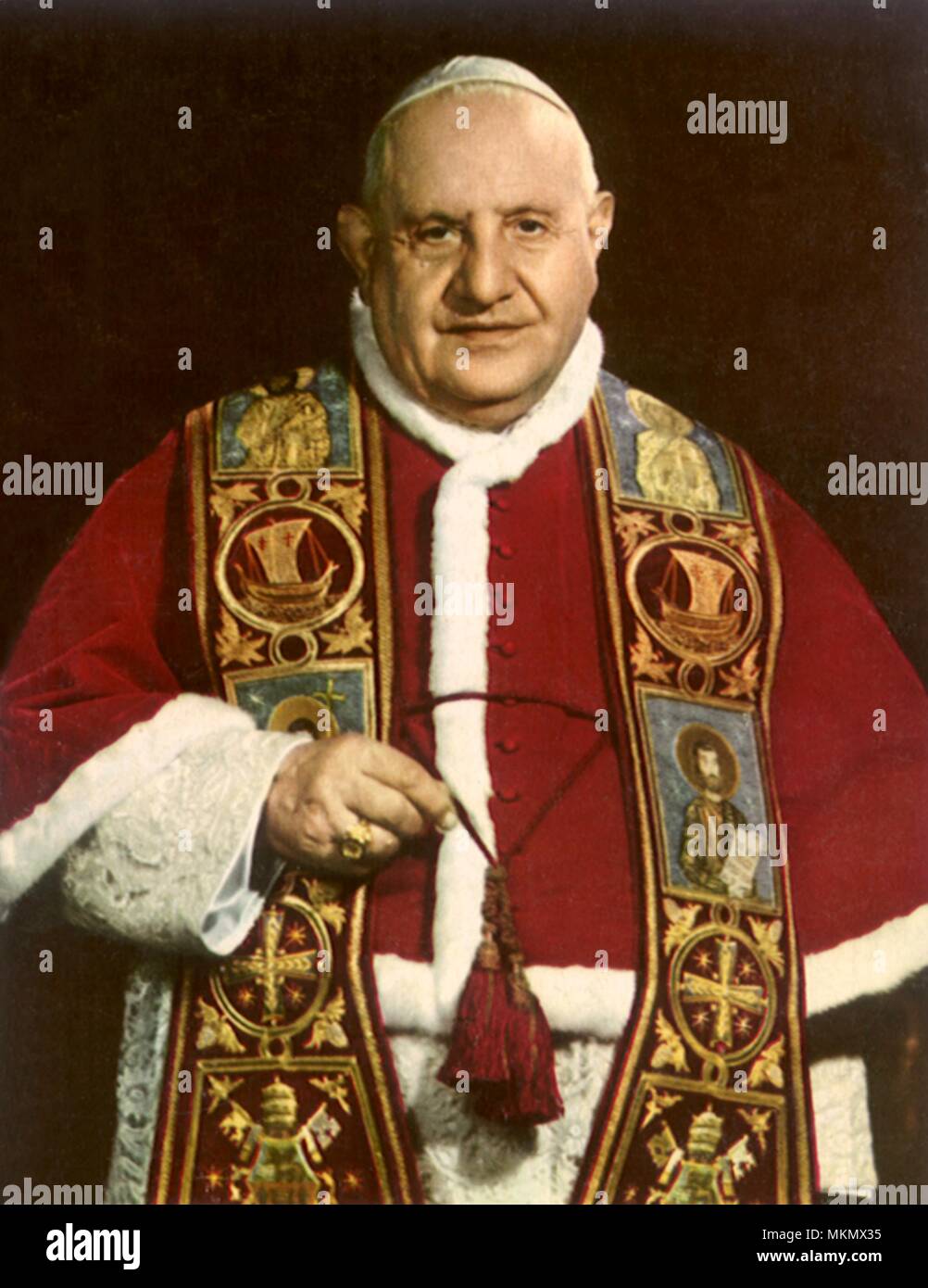 Pope in Robes Stock Photo