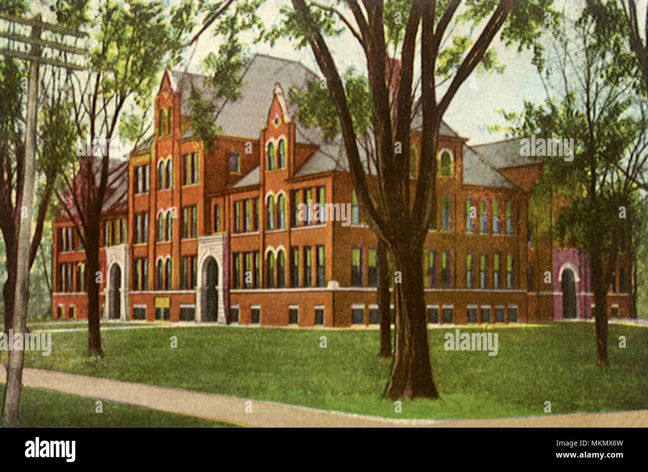 High School. Canton Stock Photo Alamy