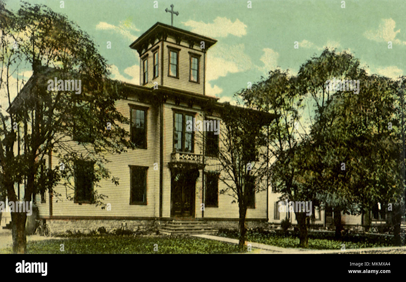 St. Mary's Catholic School. Dansville Stock Photo Alamy