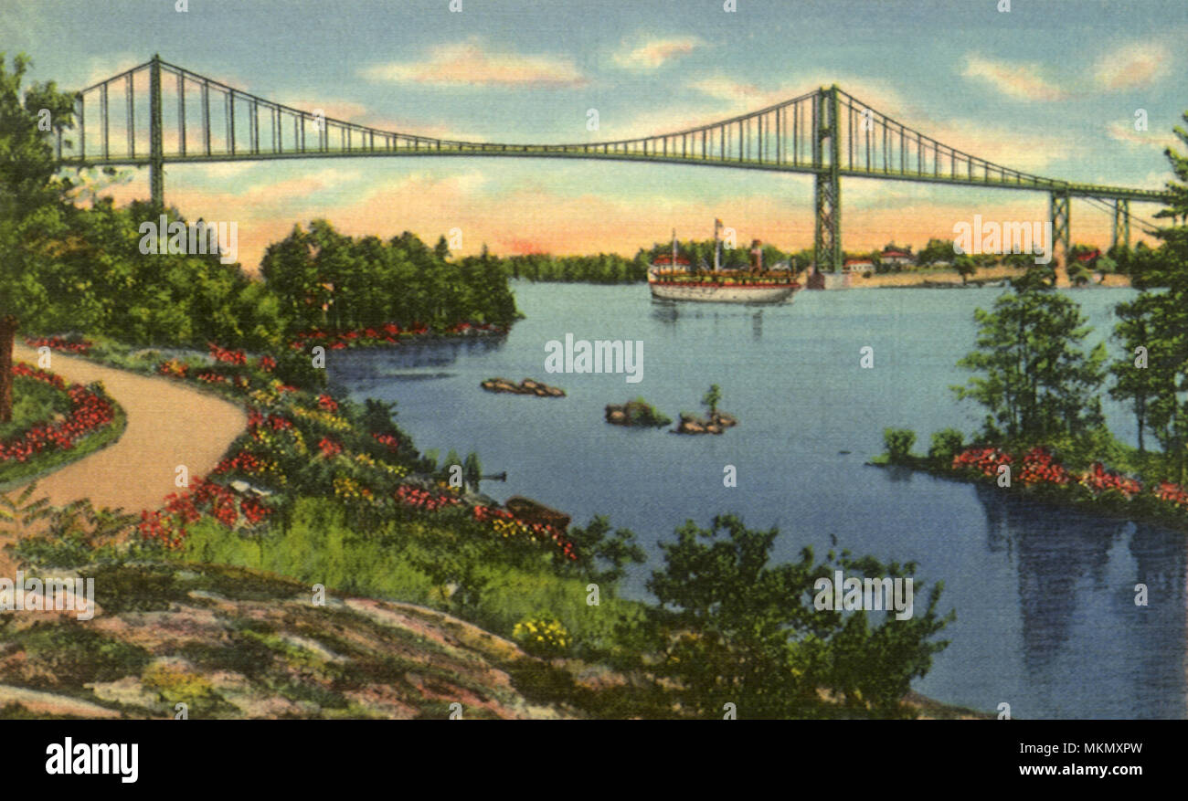 International Bridge. Collins Landing Stock Photo Alamy