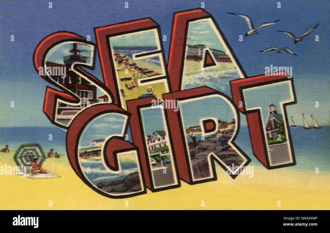 Sea Girt Greetings Stock Photo Alamy