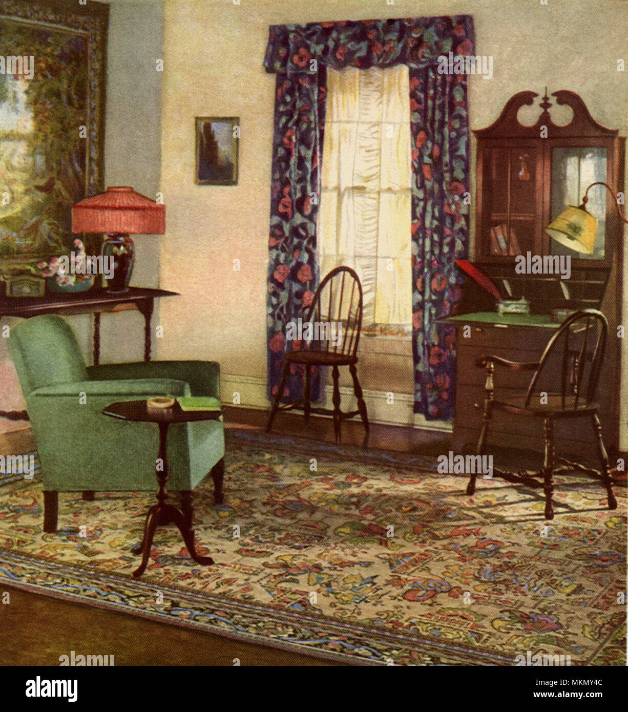 Gracious Living Room Stock Photo Alamy