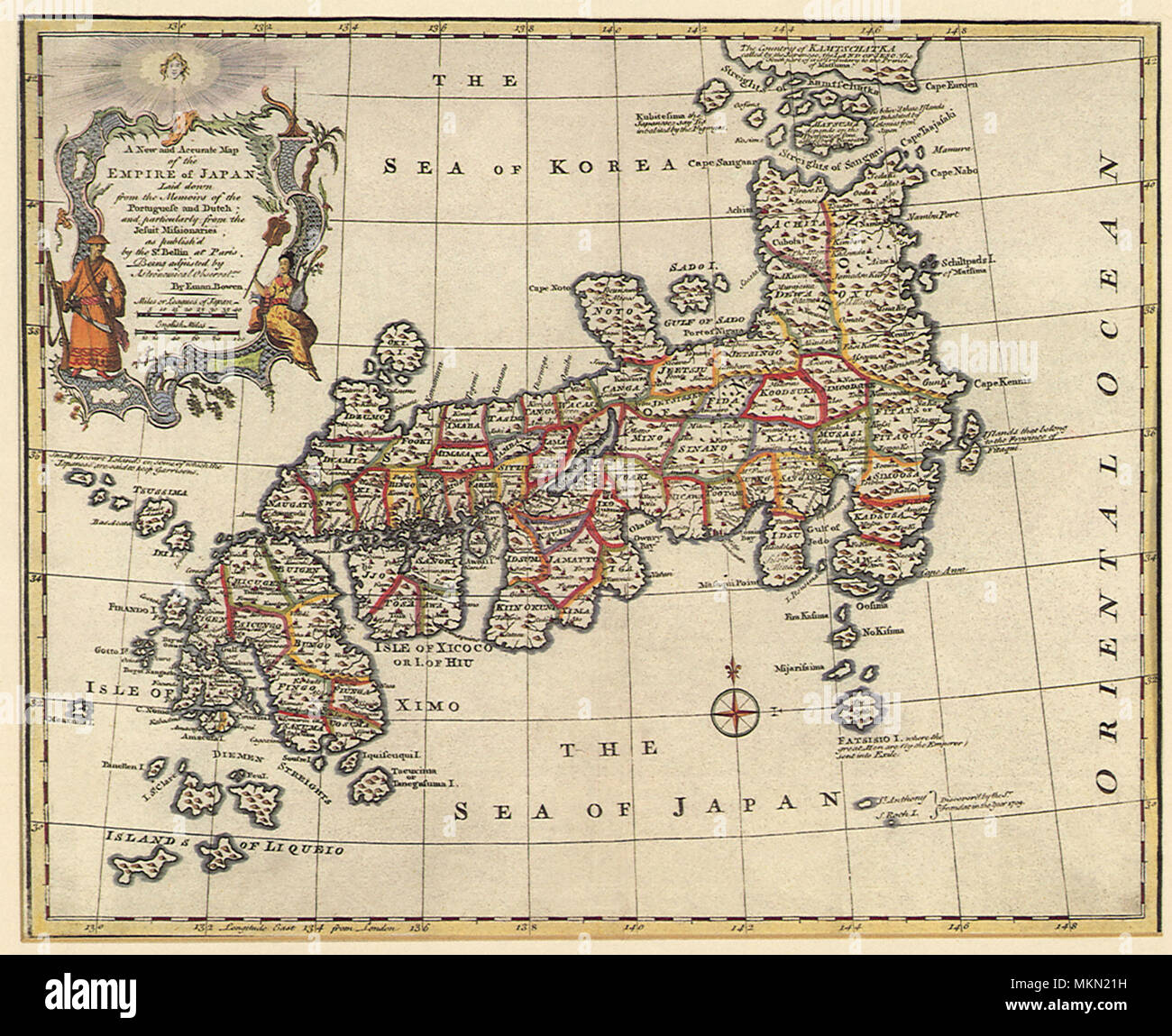 Antique maps of japan hi-res stock photography and images Antique maps of japan hi-res stock photography and images