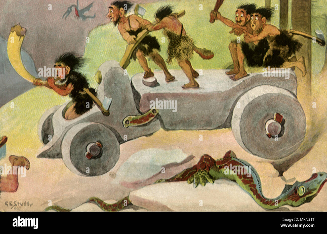 Prehistoric Automobile Stock Photo