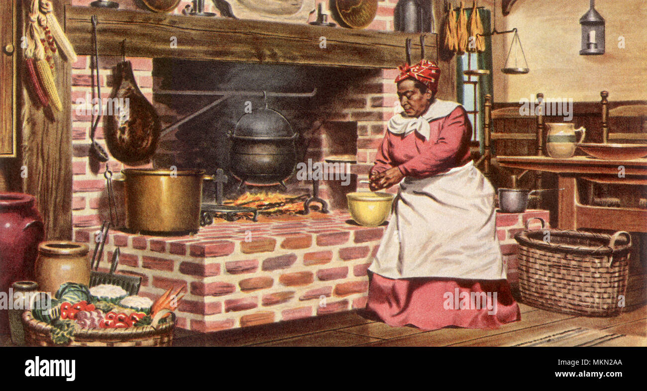 Old New Orleans Kitchen Stock Photo