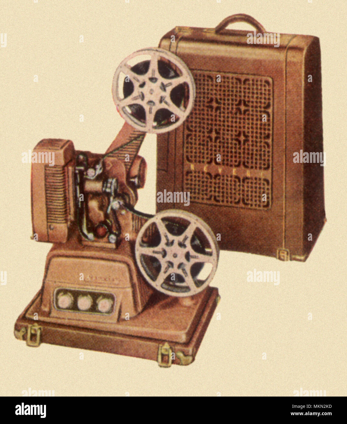 Sixteen Millimeter Film Projector Stock Photo
