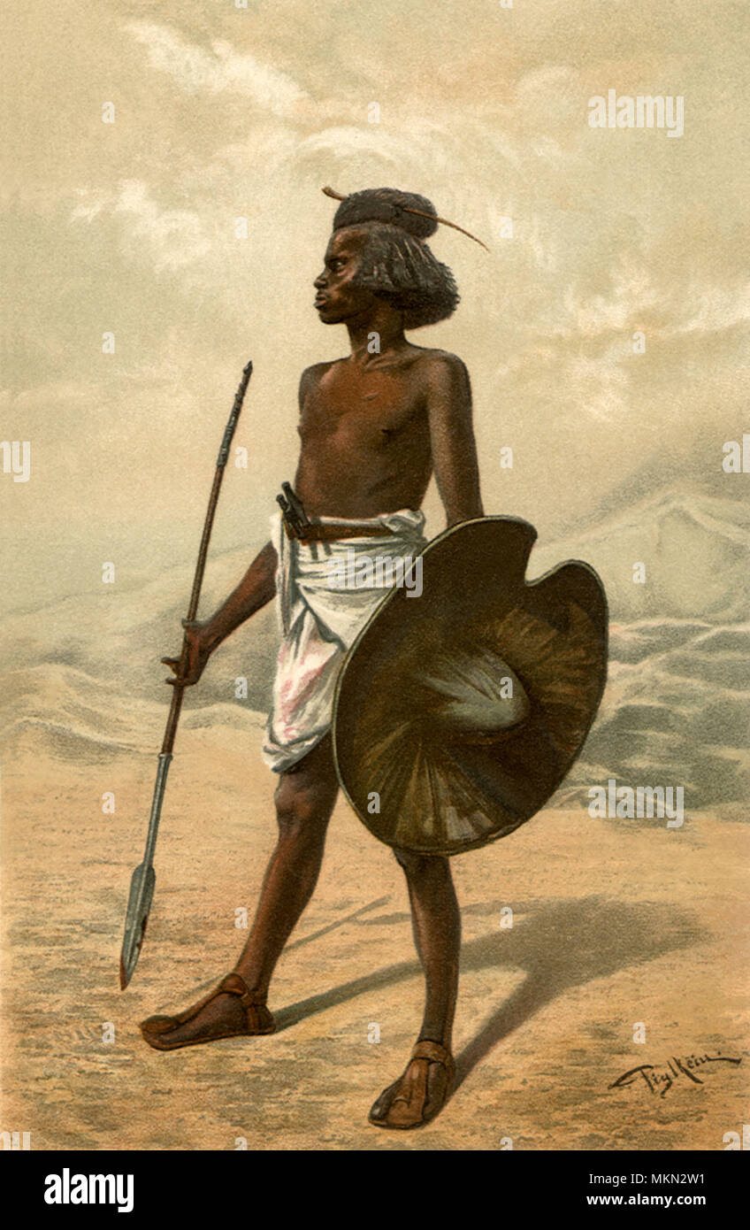 African Warrior Stock Photo