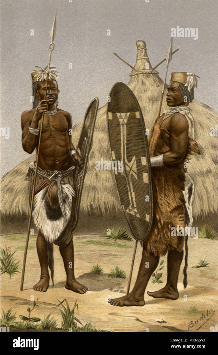 African Warriors Stock Photo