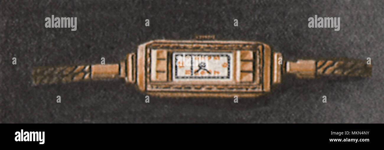 Long Rectangular Watch Stock Photo