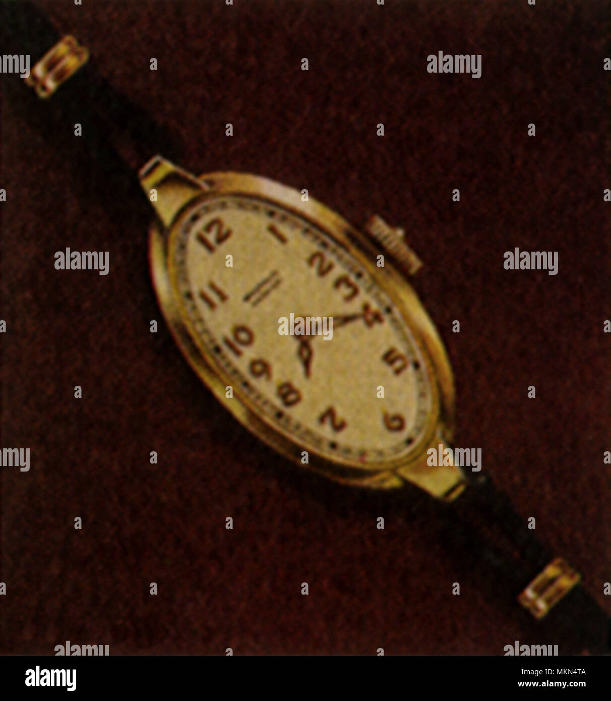 Oval Watch Stock Photo