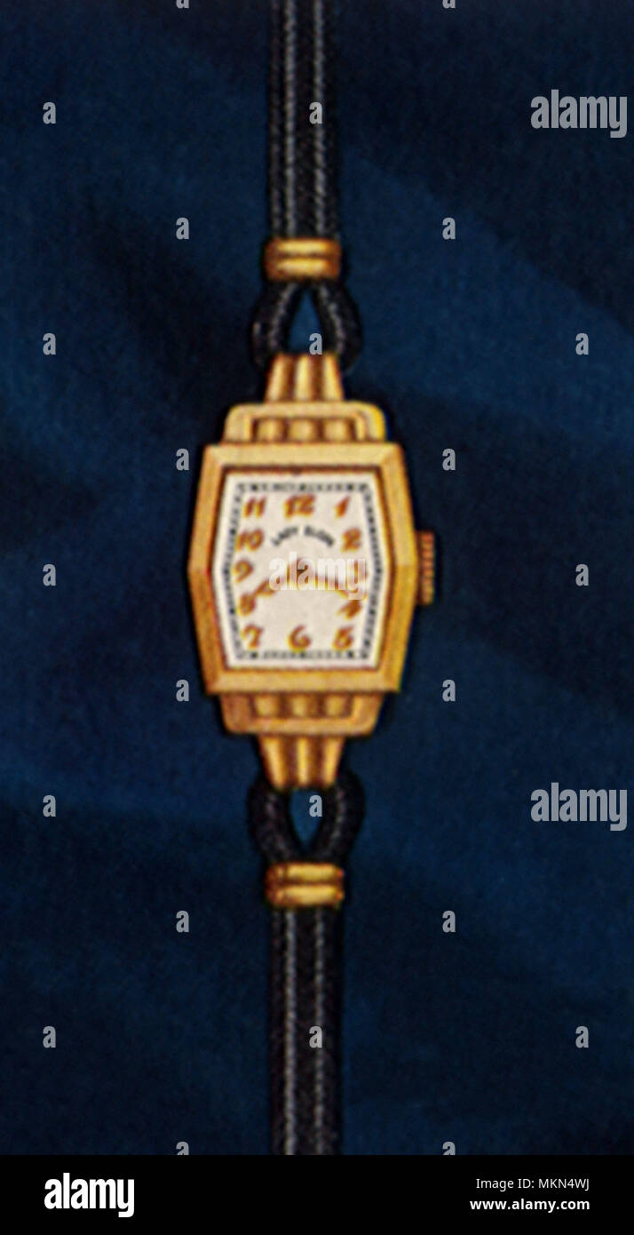 Six-Sided Gold Watch Stock Photo