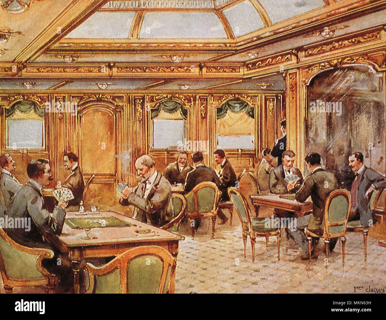 Charles Roux Card Room Stock Photo - Alamy