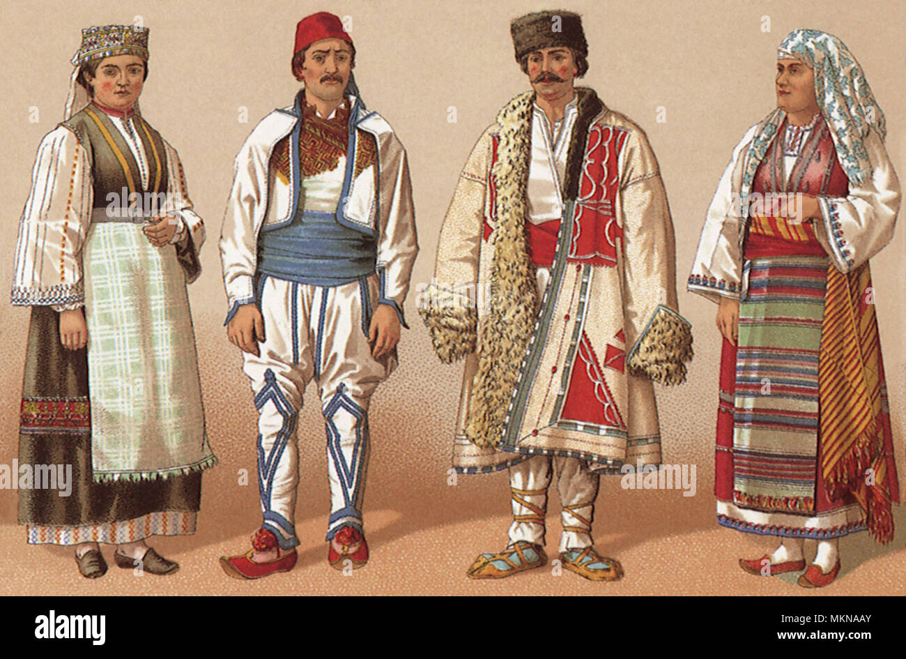 Ottoman Empire Garb Stock Photo