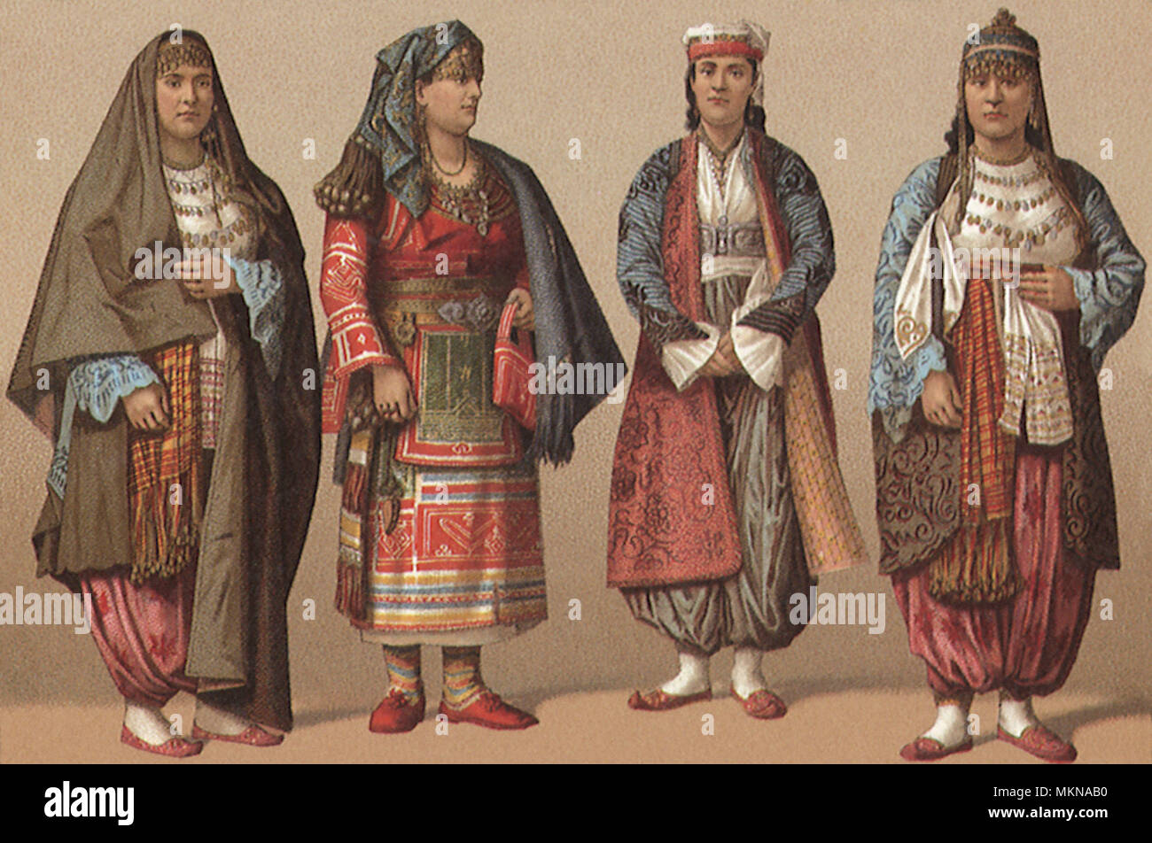 Ottoman Fashions Stock Photo