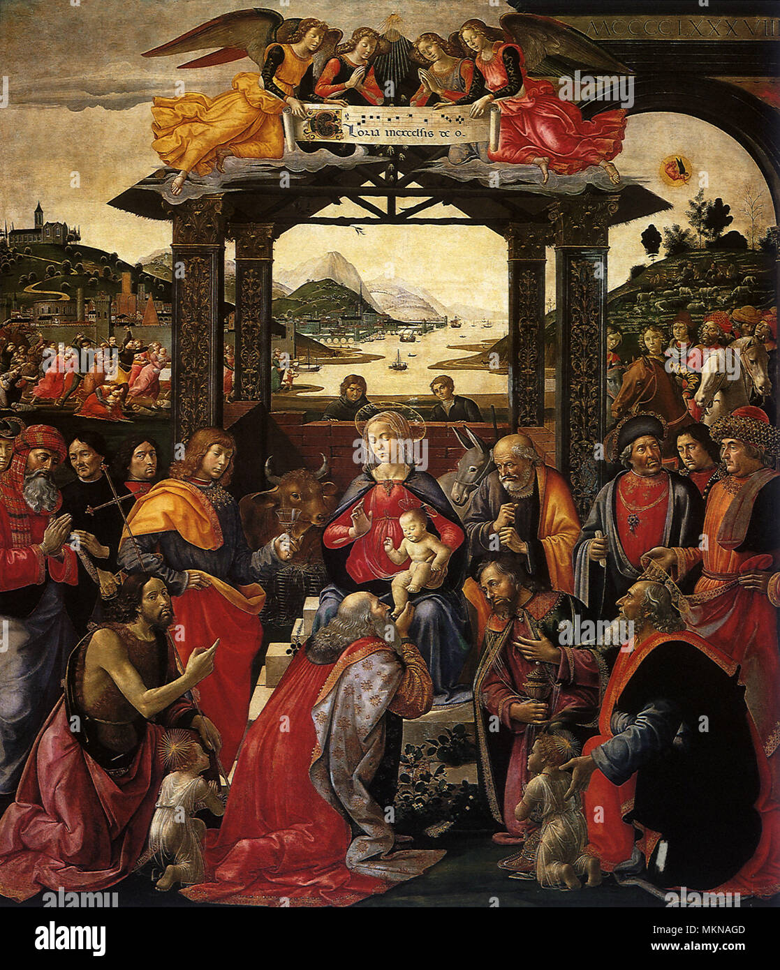 Adoration of the Magi Stock Photo - Alamy
