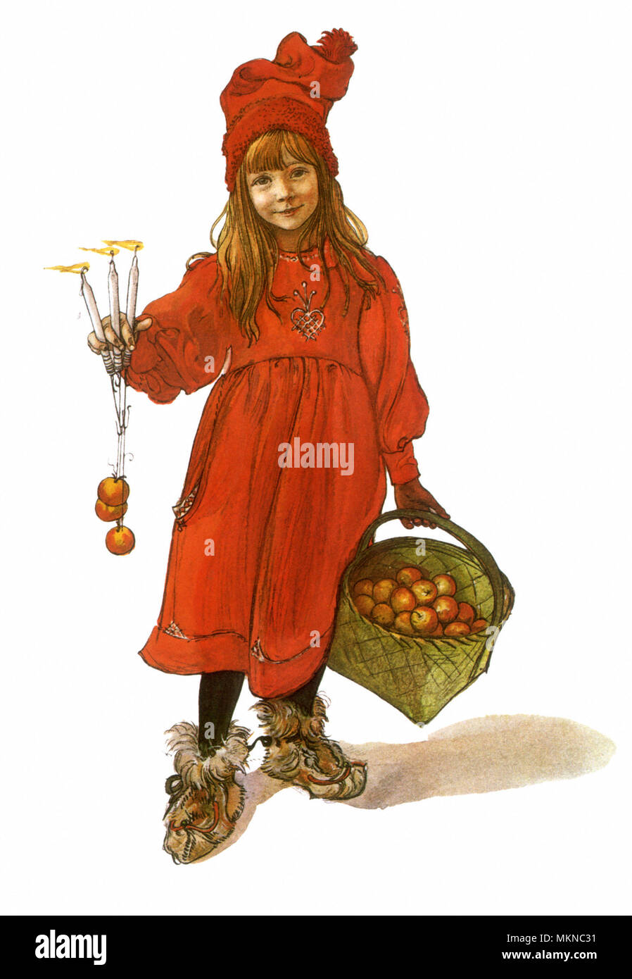 □Carl Larsson□Between Christmas＆NewYear□ Between Christmas and New Year print by Carl Larsson
