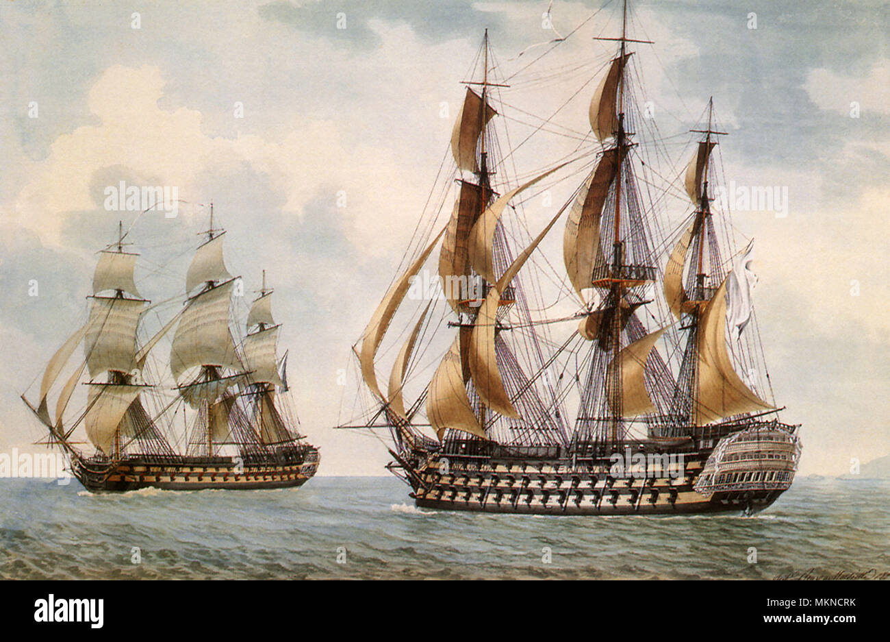 The French Ship-of-the-Line Commerce de Paris Stock Photo - Alamy