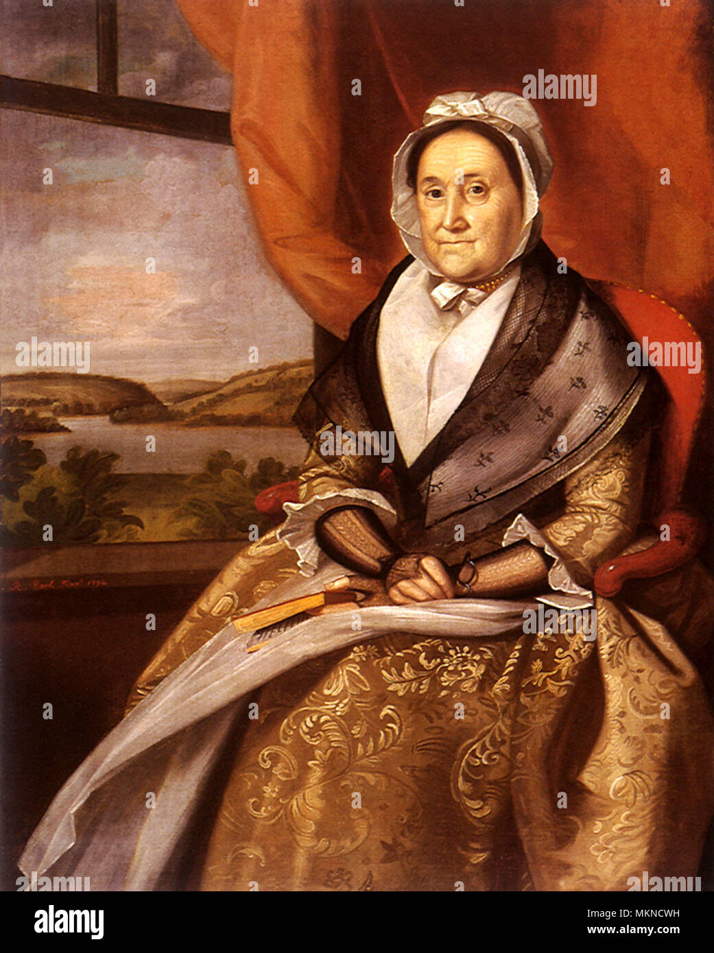 Portrait of Mrs. Joseph Wright Stock Photo