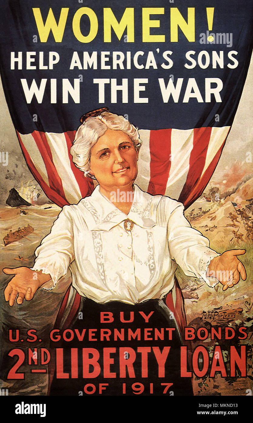 Women! Help America's Sons Win the War Stock Photo